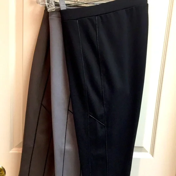 Bundle/3 Narrow Ankle, Stretch Waist, Pull on Pants - Black, Brown & Grey - Picture 5 of 9